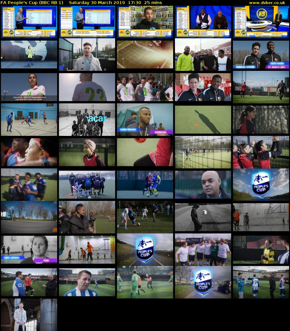 FA People's Cup (BBC RB 1) Saturday 30 March 2019 17:30 - 17:55