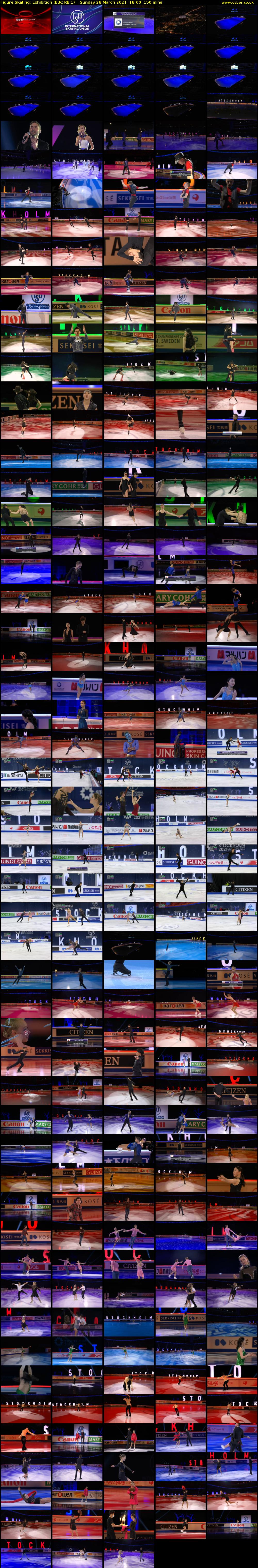 Figure Skating: Exhibition (BBC RB 1) Sunday 28 March 2021 18:00 - 20:30
