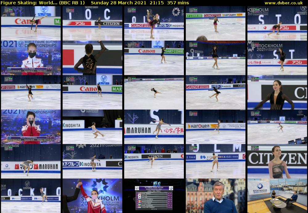 Figure Skating: World... (BBC RB 1) Sunday 28 March 2021 21:15 - 03:12