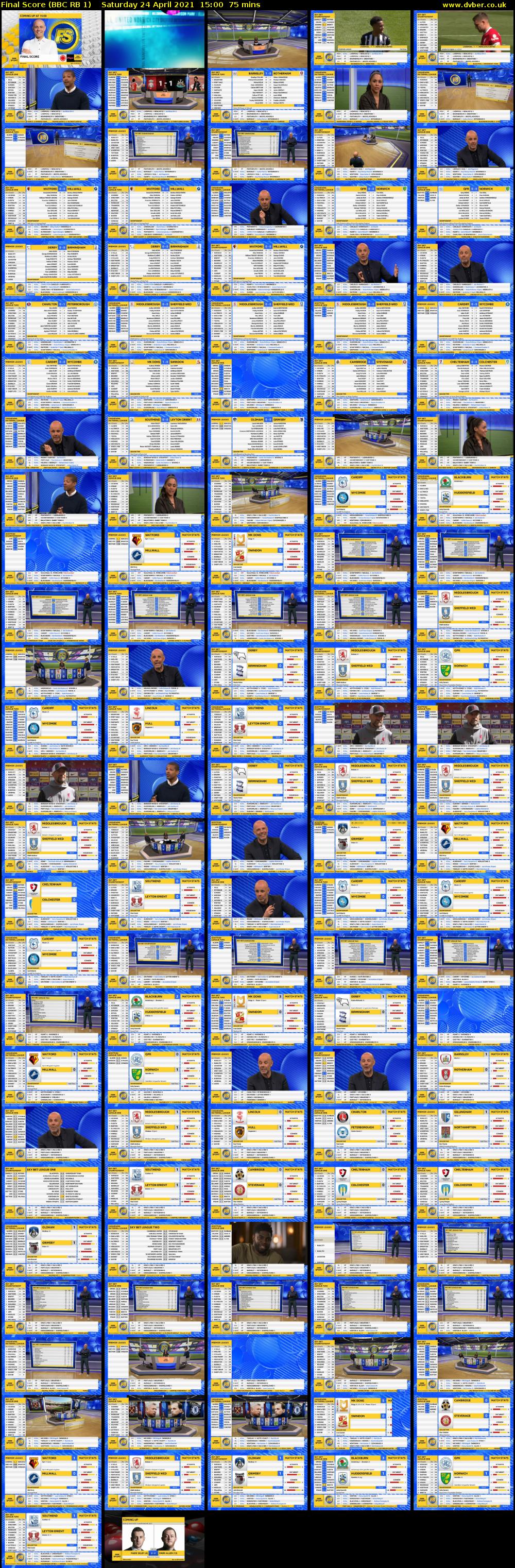 Final Score (BBC RB 1) Saturday 24 April 2021 15:00 - 16:15