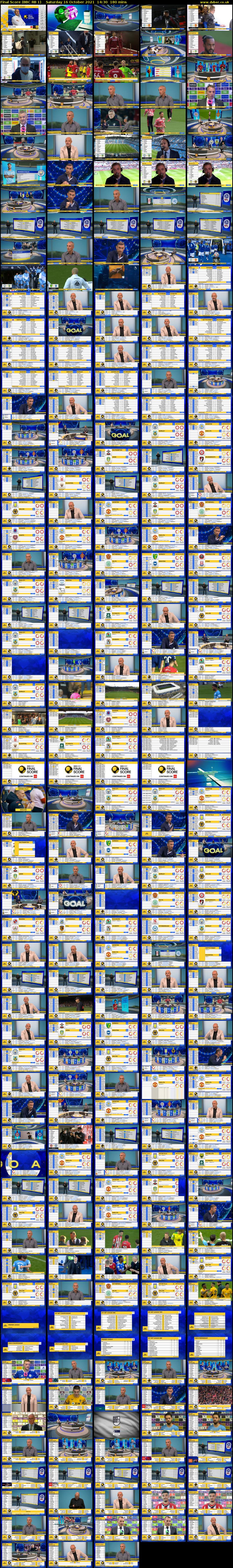 Final Score (BBC RB 1) Saturday 16 October 2021 14:30 - 17:30