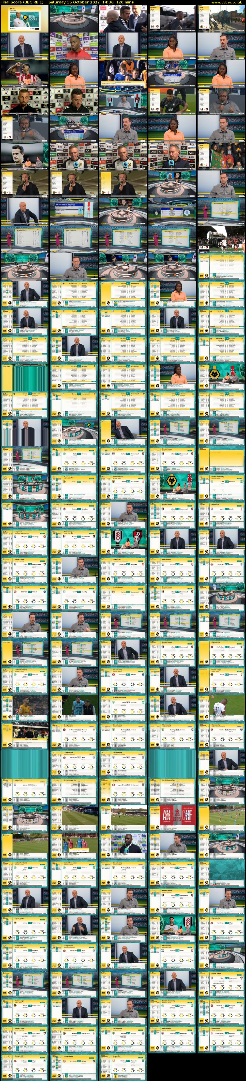 Final Score (BBC RB 1) Saturday 15 October 2022 14:30 - 16:30