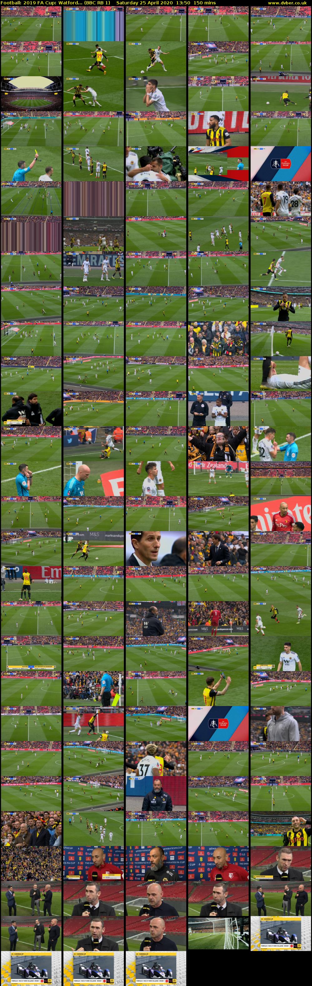 Football: 2019 FA Cup: Watford... (BBC RB 1) Saturday 25 April 2020 13:50 - 16:20