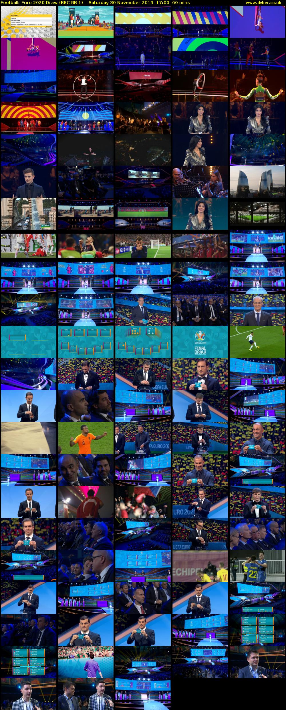 Football: Euro 2020 Draw (BBC RB 1) Saturday 30 November 2019 17:00 - 18:00