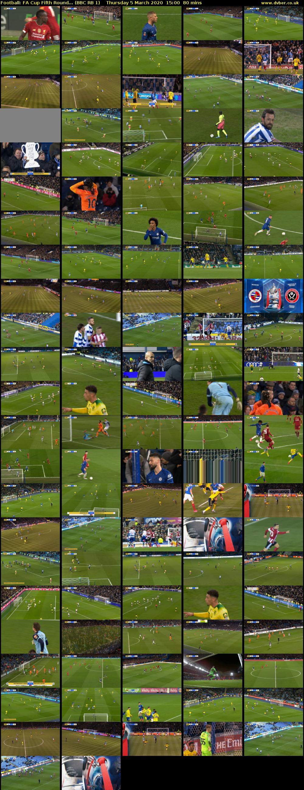 Football: FA Cup Fifth Round... (BBC RB 1) Thursday 5 March 2020 15:00 - 16:20