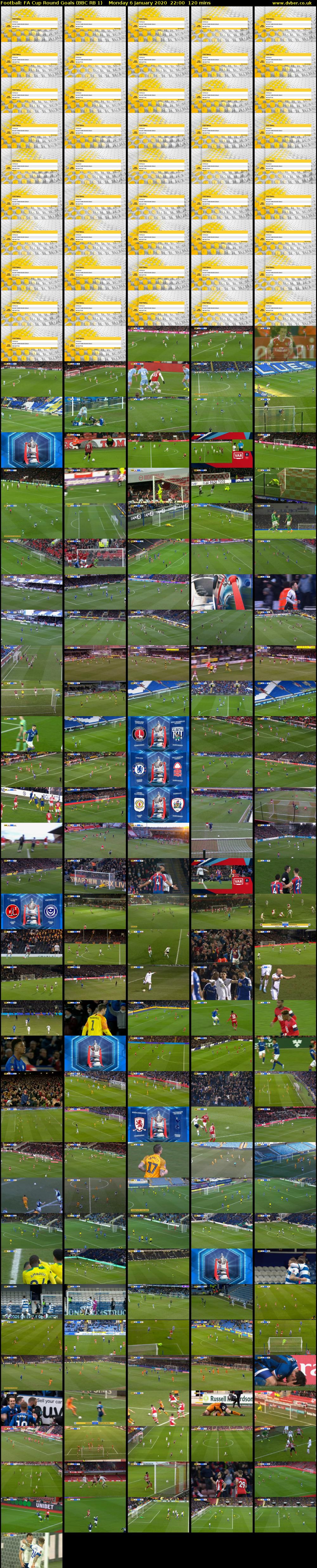 Football: FA Cup Round Goals (BBC RB 1) Monday 6 January 2020 22:00 - 00:00