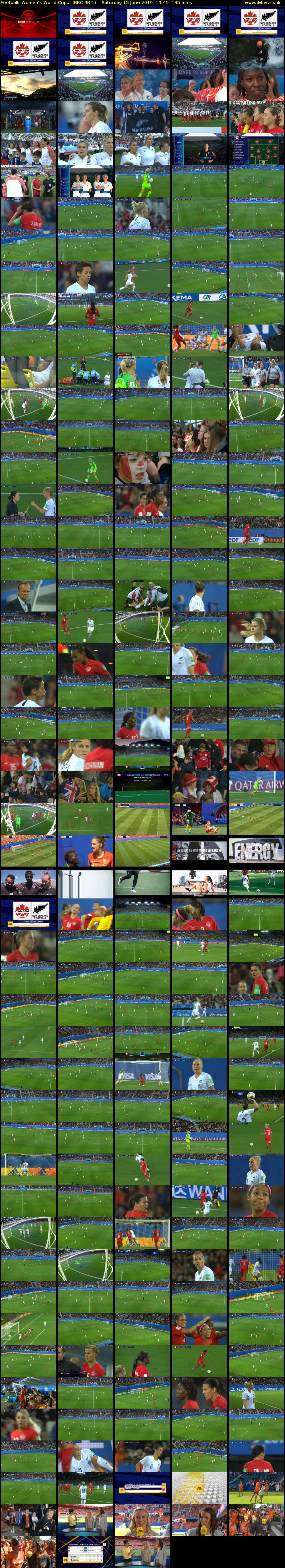 Football: Women's World Cup... (BBC RB 1) Saturday 15 June 2019 19:45 - 22:00