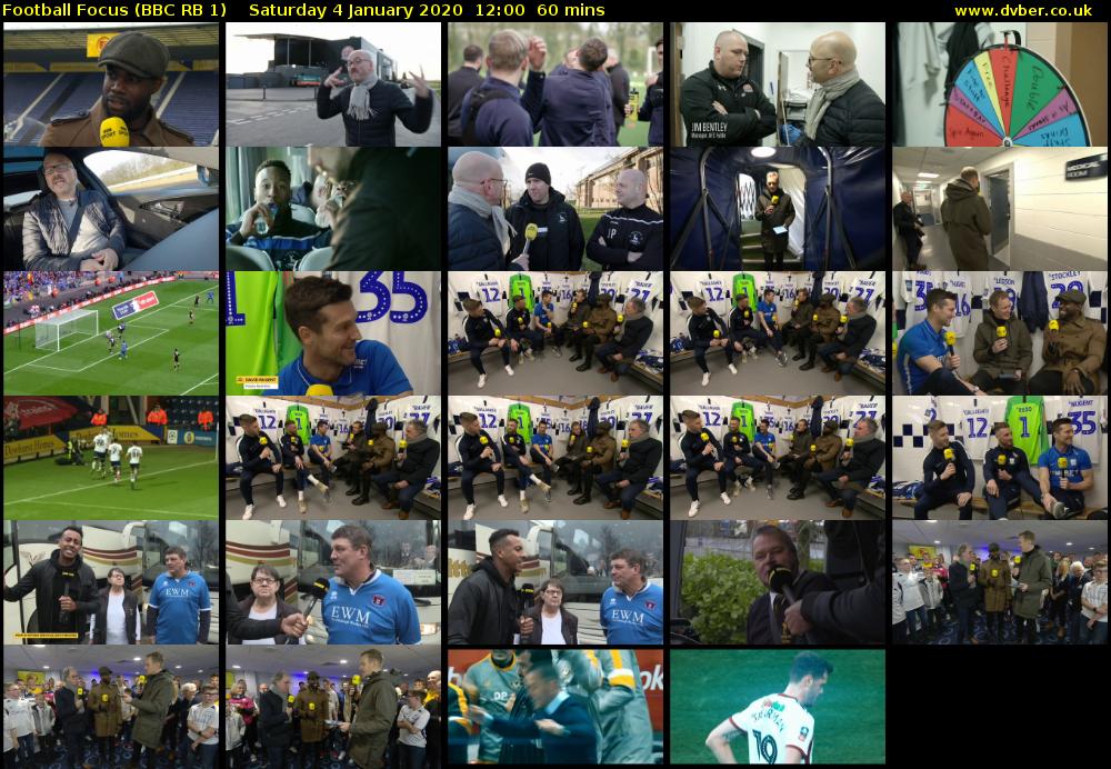 Football Focus (BBC RB 1) Saturday 4 January 2020 12:00 - 13:00