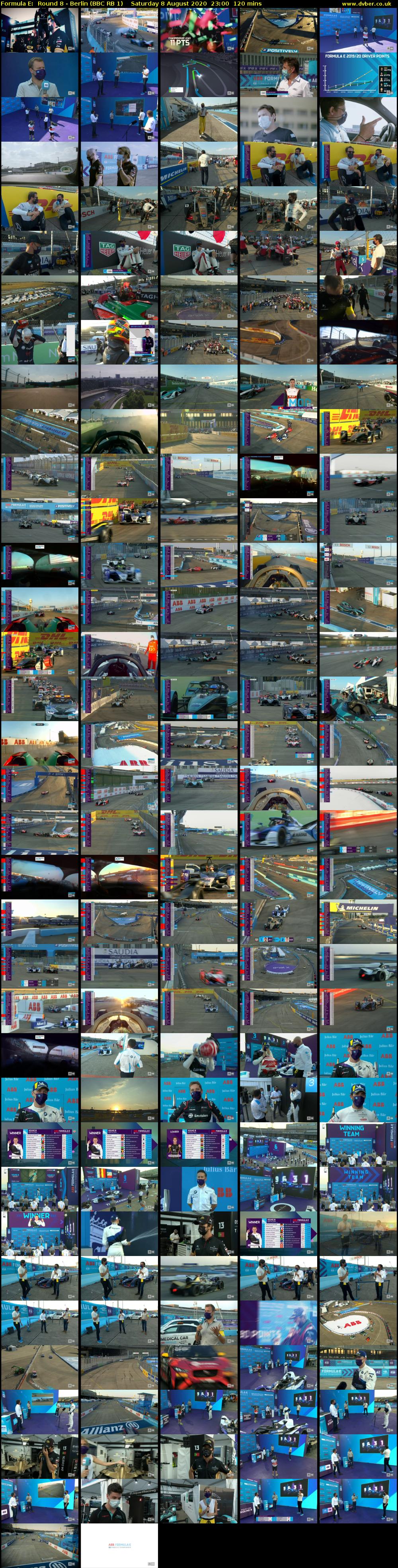 Formula E:  Round 8 - Berlin (BBC RB 1) Saturday 8 August 2020 23:00 - 01:00