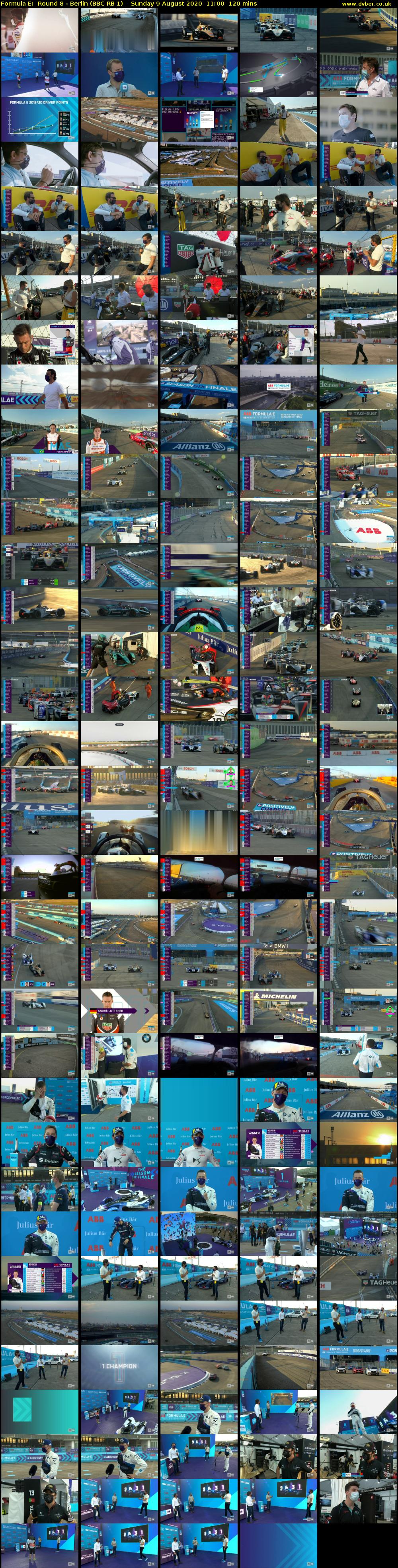 Formula E:  Round 8 - Berlin (BBC RB 1) Sunday 9 August 2020 11:00 - 13:00