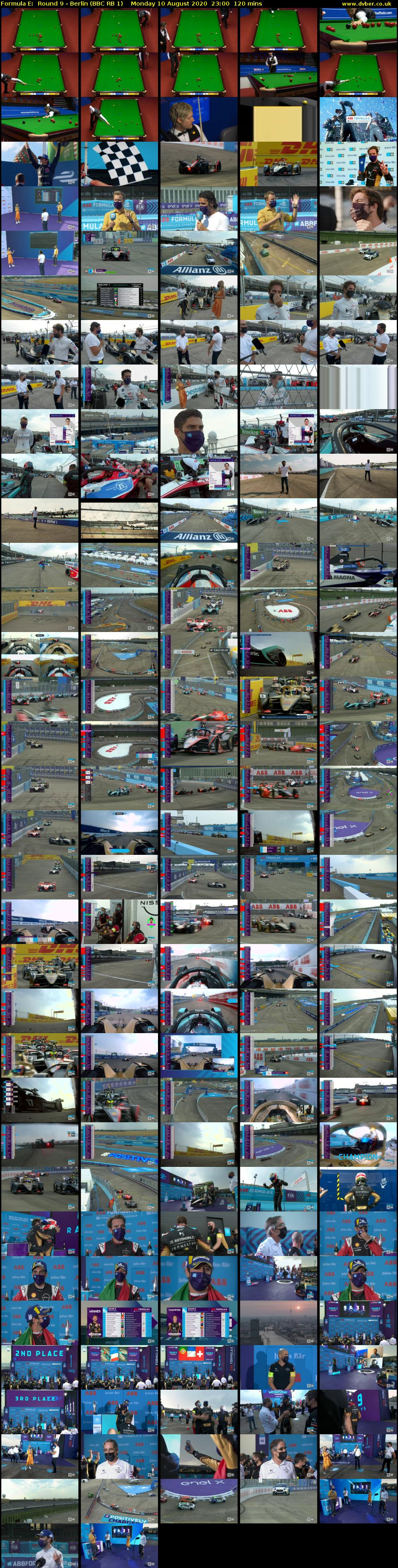 Formula E:  Round 9 - Berlin (BBC RB 1) Monday 10 August 2020 23:00 - 01:00
