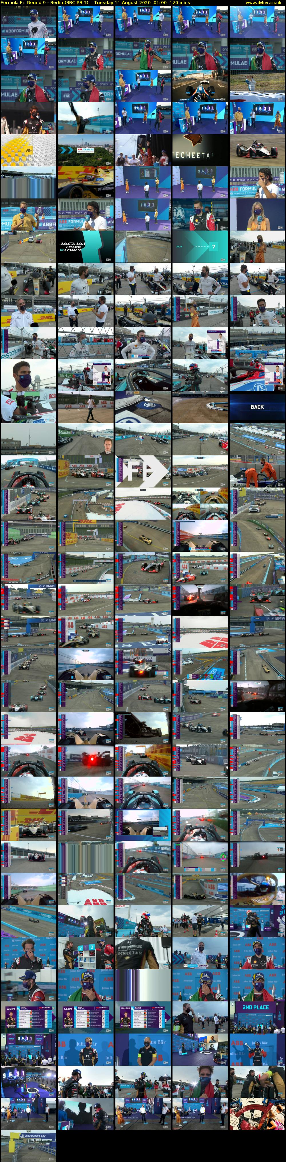 Formula E:  Round 9 - Berlin (BBC RB 1) Tuesday 11 August 2020 01:00 - 03:00