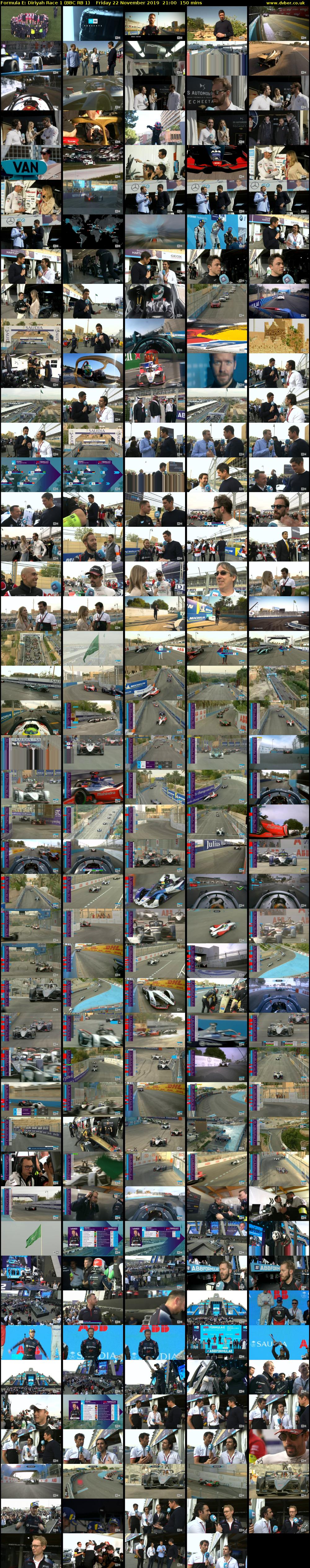 Formula E: Diriyah Race 1 (BBC RB 1) Friday 22 November 2019 21:00 - 23:30