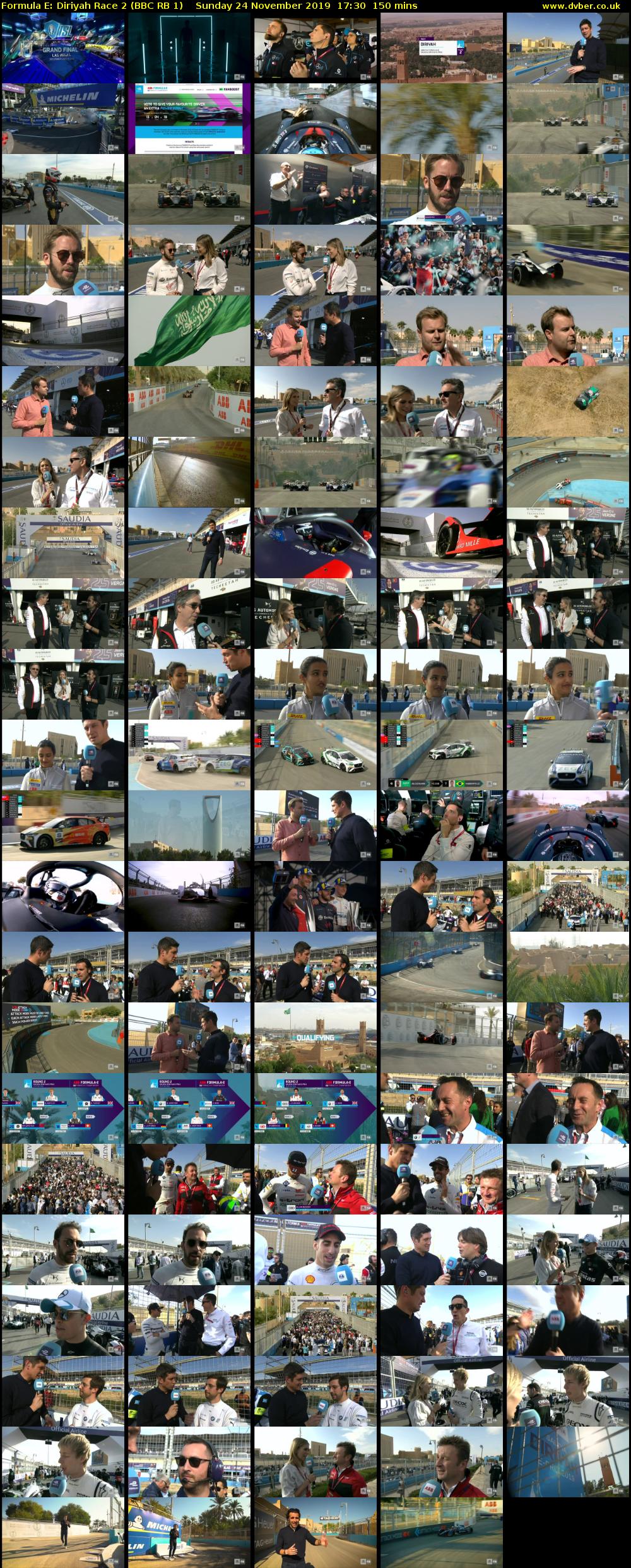Formula E: Diriyah Race 2 (BBC RB 1) Sunday 24 November 2019 17:30 - 20:00
