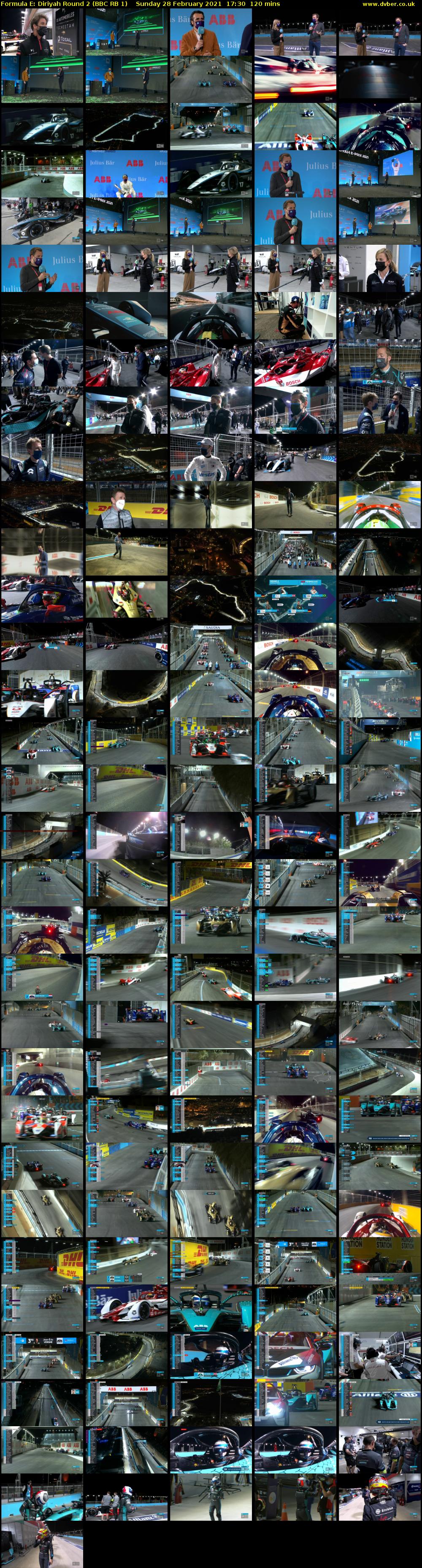 Formula E: Diriyah Round 2 (BBC RB 1) Sunday 28 February 2021 17:30 - 19:30