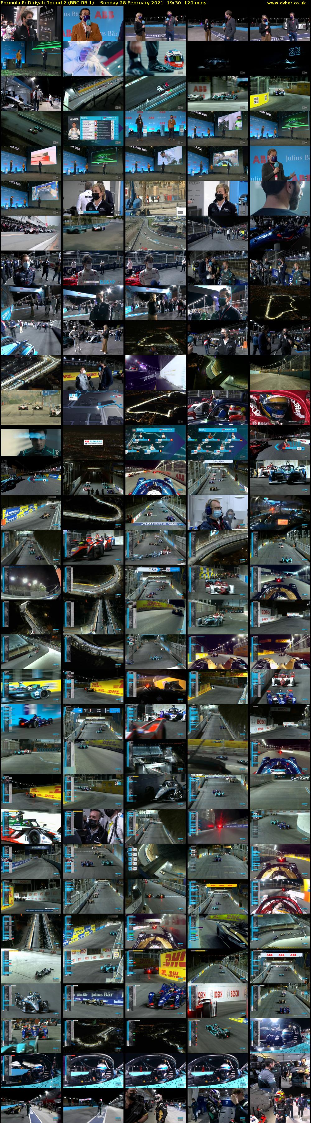 Formula E: Diriyah Round 2 (BBC RB 1) Sunday 28 February 2021 19:30 - 21:30