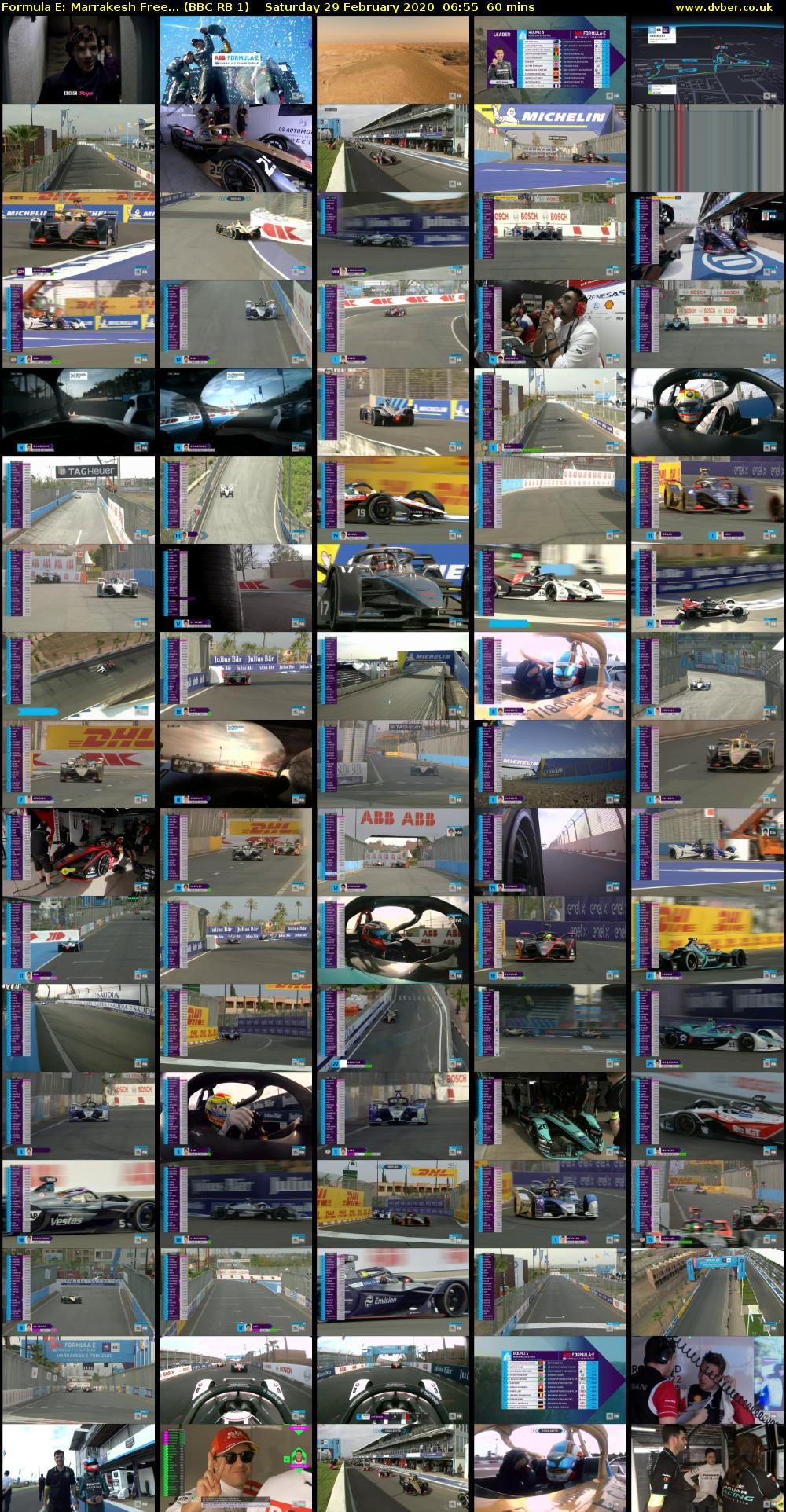 Formula E: Marrakesh Free... (BBC RB 1) Saturday 29 February 2020 06:55 - 07:55