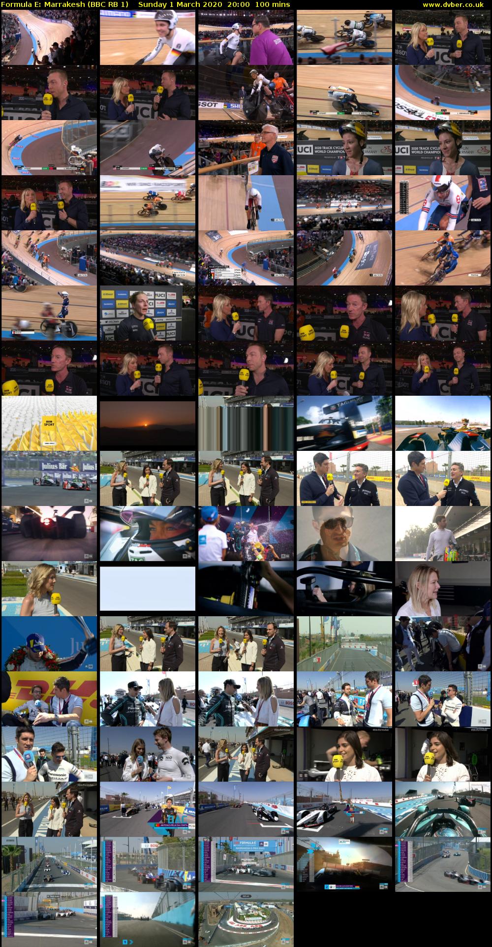 Formula E: Marrakesh (BBC RB 1) Sunday 1 March 2020 20:00 - 21:40