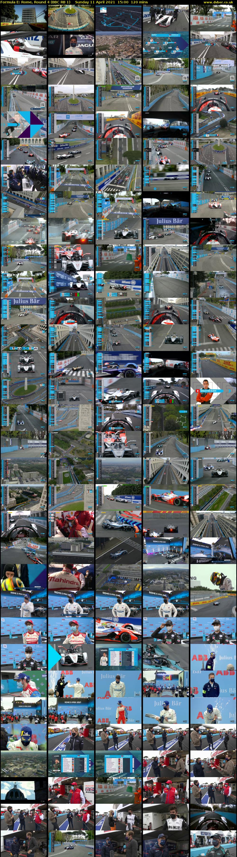 Formula E: Rome, Round 4 (BBC RB 1) Sunday 11 April 2021 15:00 - 17:00