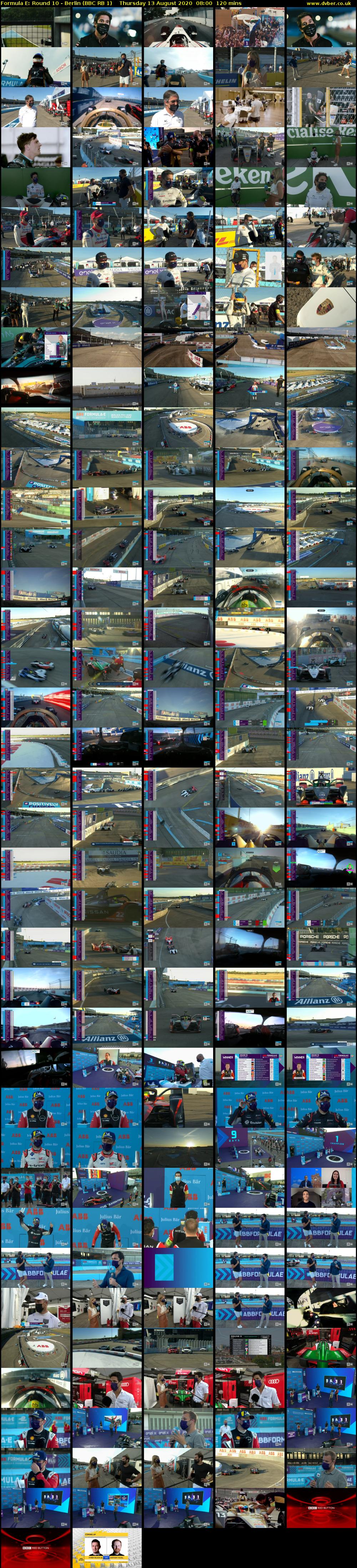 Formula E: Round 10 - Berlin (BBC RB 1) Thursday 13 August 2020 08:00 - 10:00