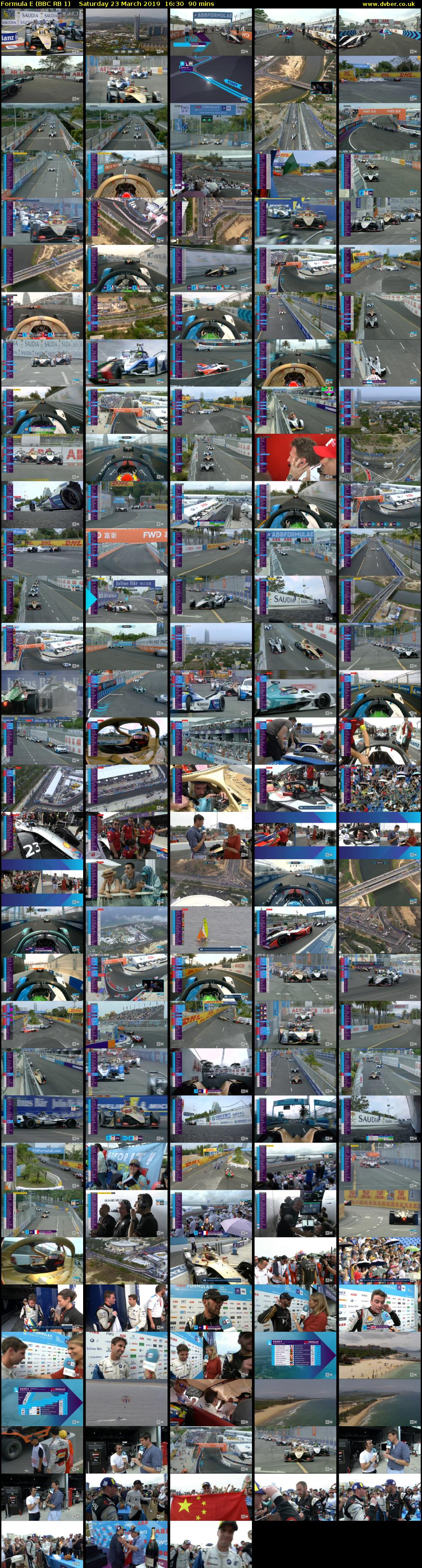 Formula E (BBC RB 1) Saturday 23 March 2019 16:30 - 18:00