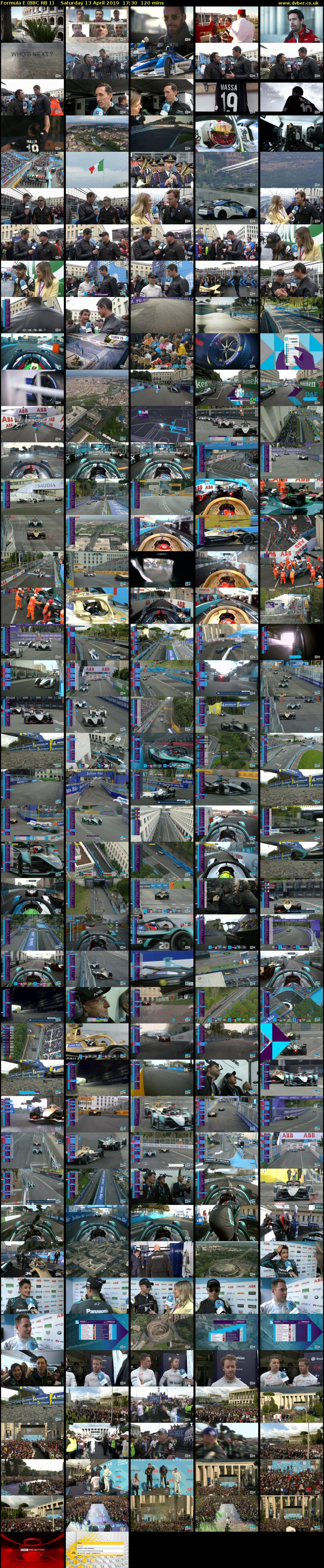 Formula E (BBC RB 1) Saturday 13 April 2019 17:30 - 19:30