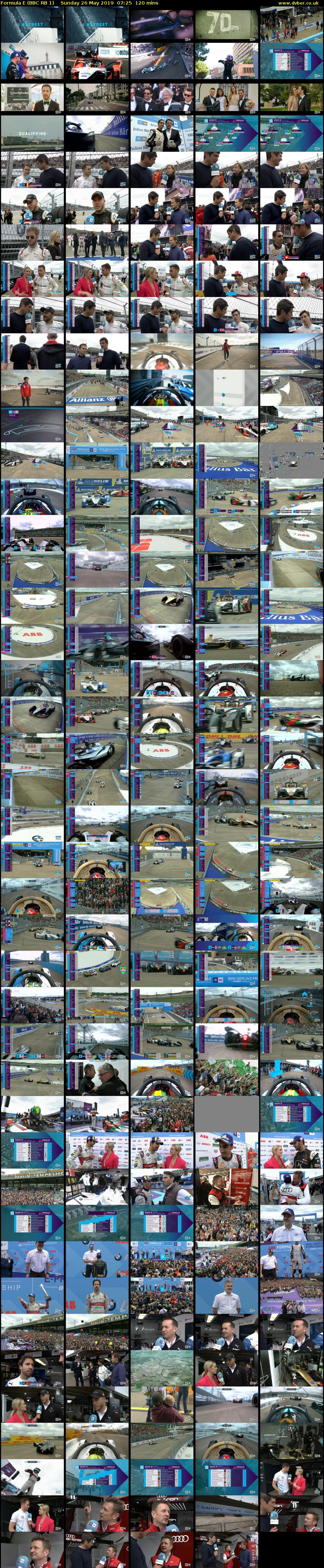 Formula E (BBC RB 1) Sunday 26 May 2019 07:25 - 09:25