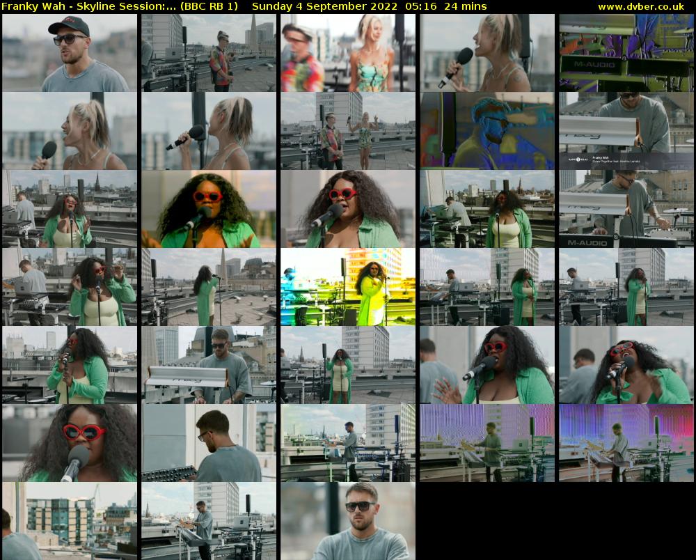 Franky Wah - Skyline Session:... (BBC RB 1) Sunday 4 September 2022 05:16 - 05:40