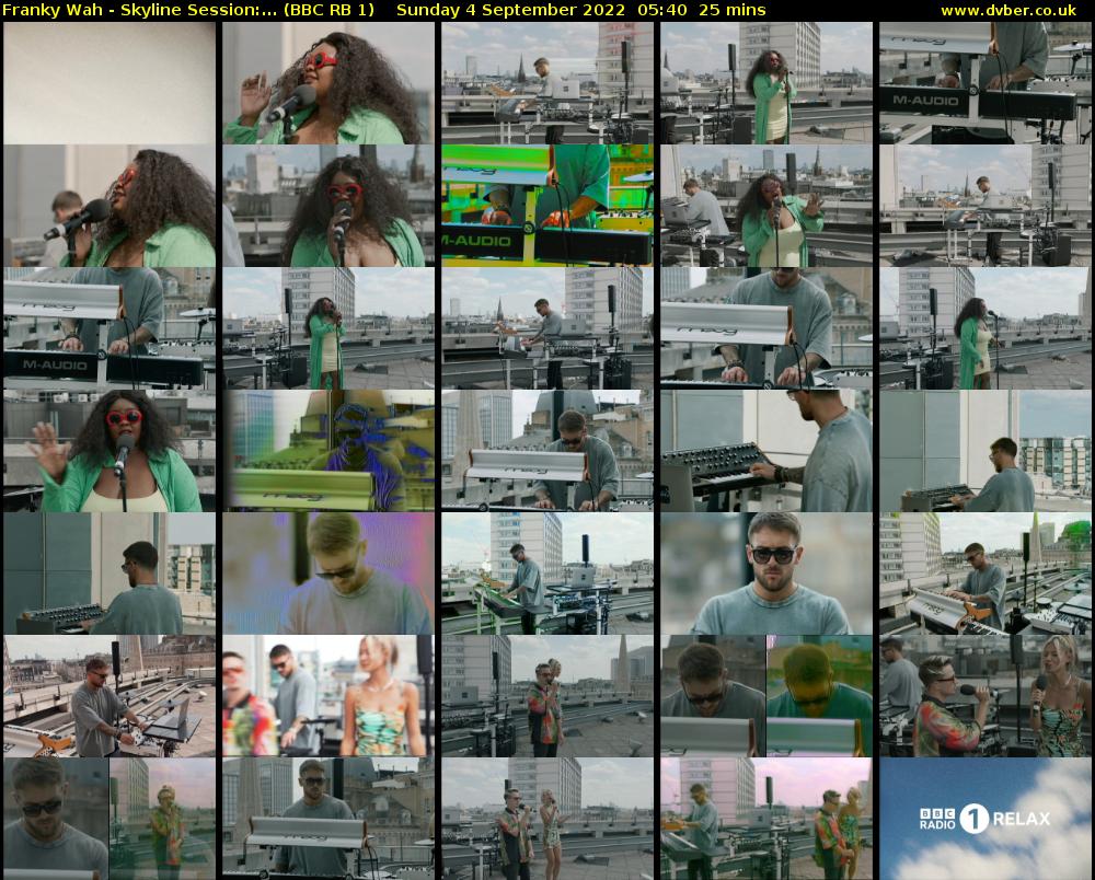 Franky Wah - Skyline Session:... (BBC RB 1) Sunday 4 September 2022 05:40 - 06:05
