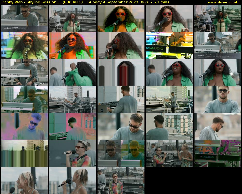 Franky Wah - Skyline Session:... (BBC RB 1) Sunday 4 September 2022 06:05 - 06:28