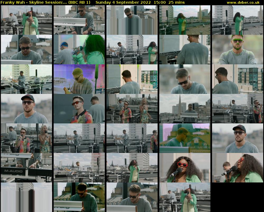 Franky Wah - Skyline Session:... (BBC RB 1) Sunday 4 September 2022 15:00 - 15:25