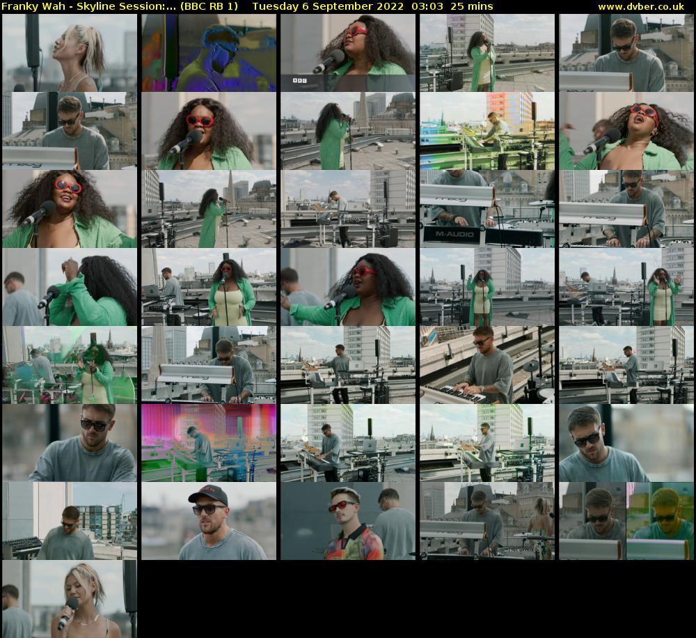 Franky Wah - Skyline Session:... (BBC RB 1) Tuesday 6 September 2022 03:03 - 03:28