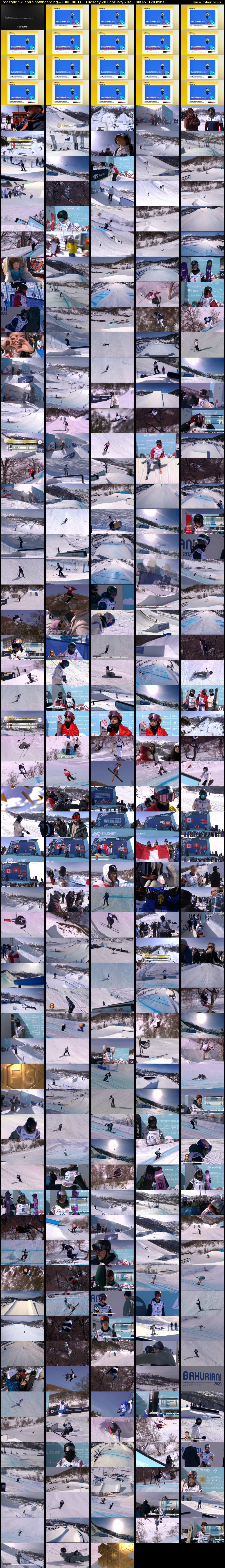 Freestyle Ski and Snowboarding... (BBC RB 1) Tuesday 28 February 2023 08:45 - 11:35