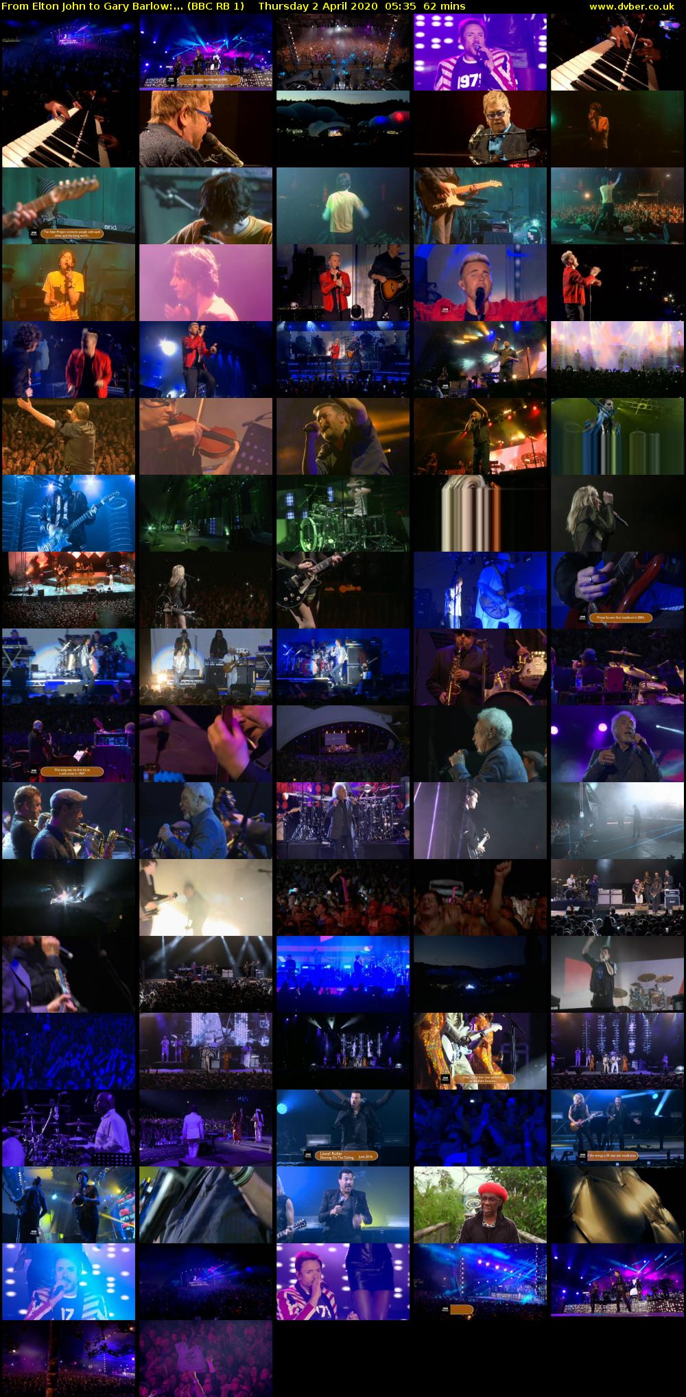 From Elton John to Gary Barlow:... (BBC RB 1) Thursday 2 April 2020 05:35 - 06:37