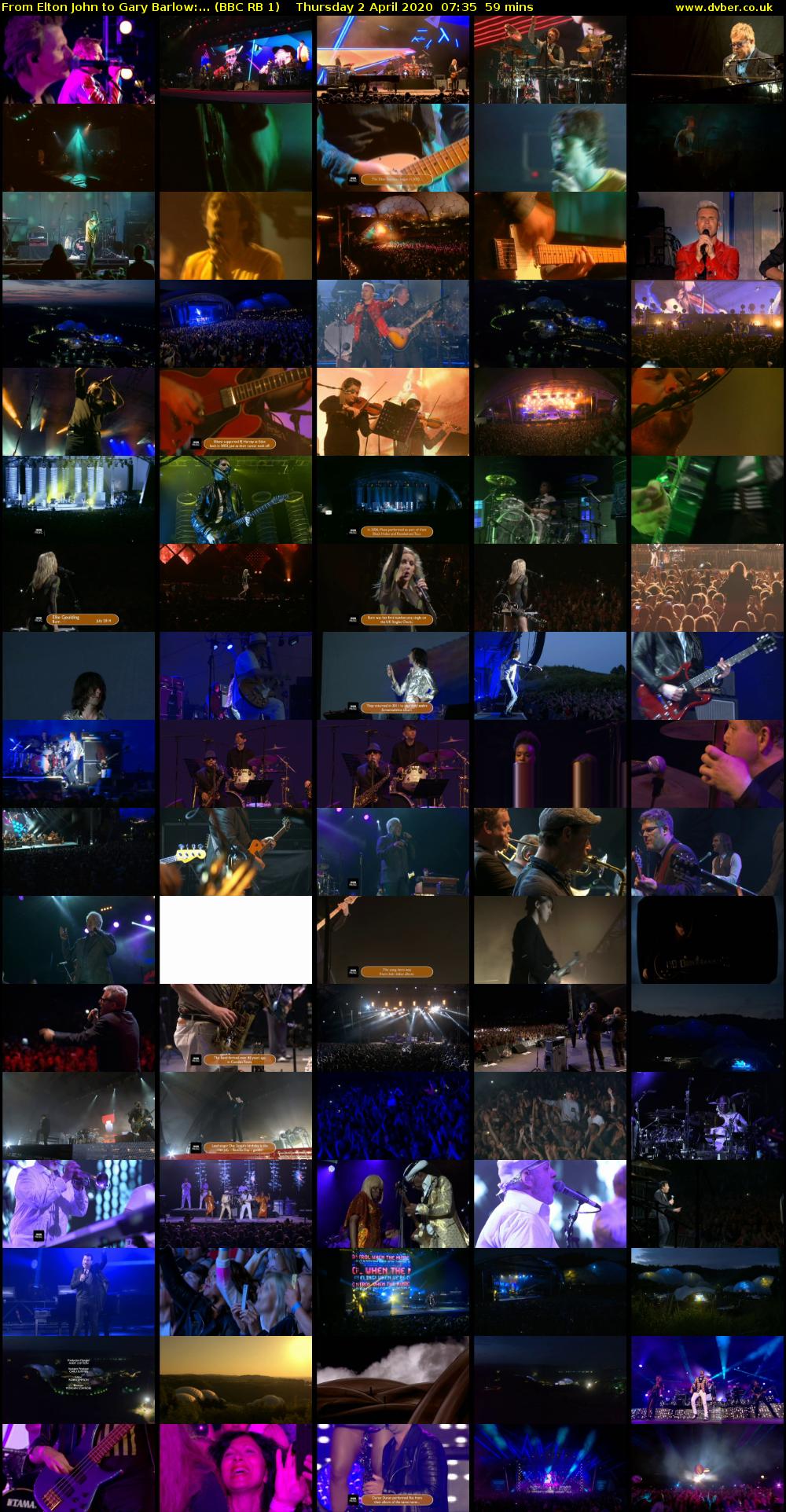 From Elton John to Gary Barlow:... (BBC RB 1) Thursday 2 April 2020 07:35 - 08:34