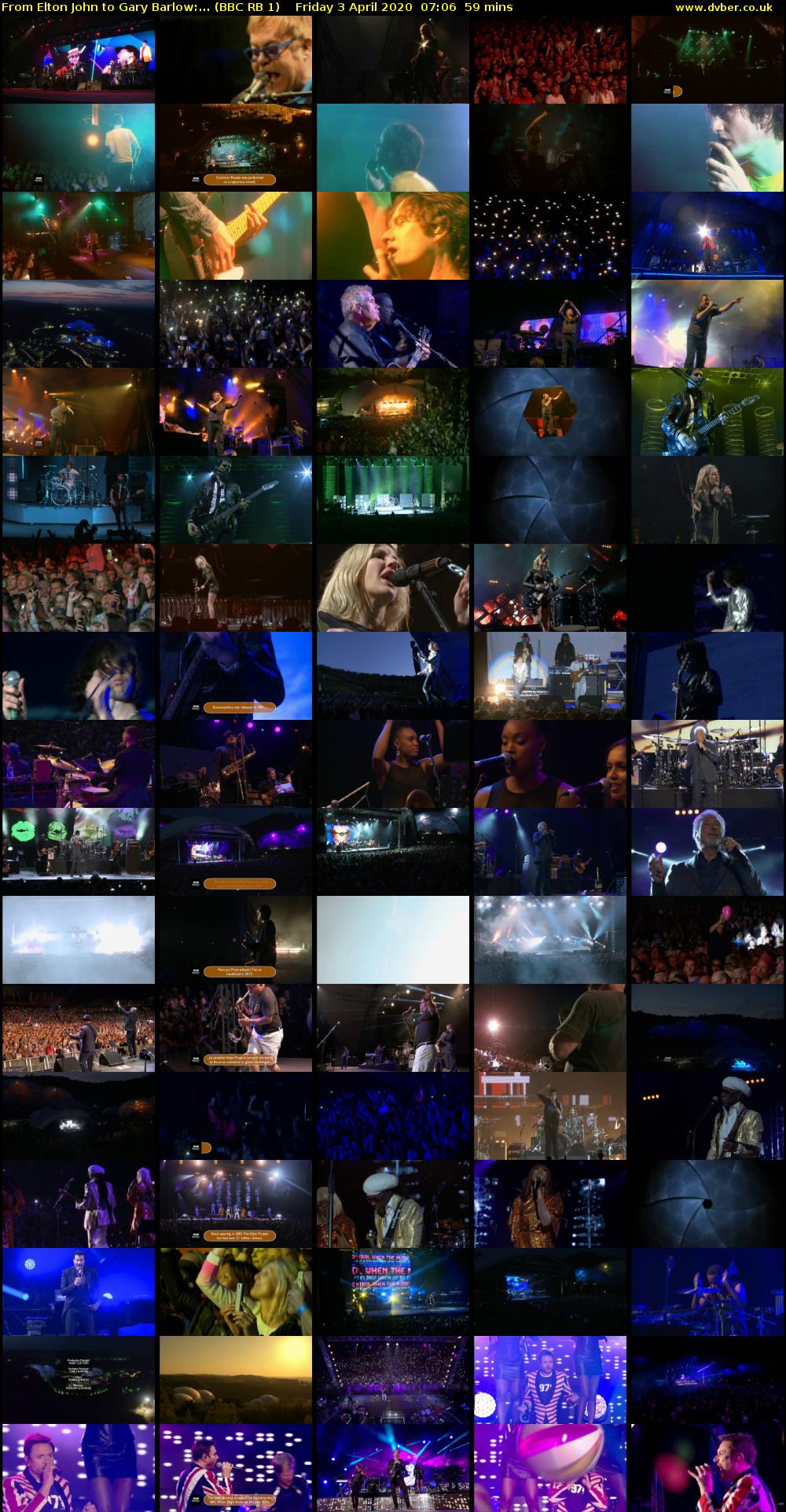 From Elton John to Gary Barlow:... (BBC RB 1) Friday 3 April 2020 07:06 - 08:05