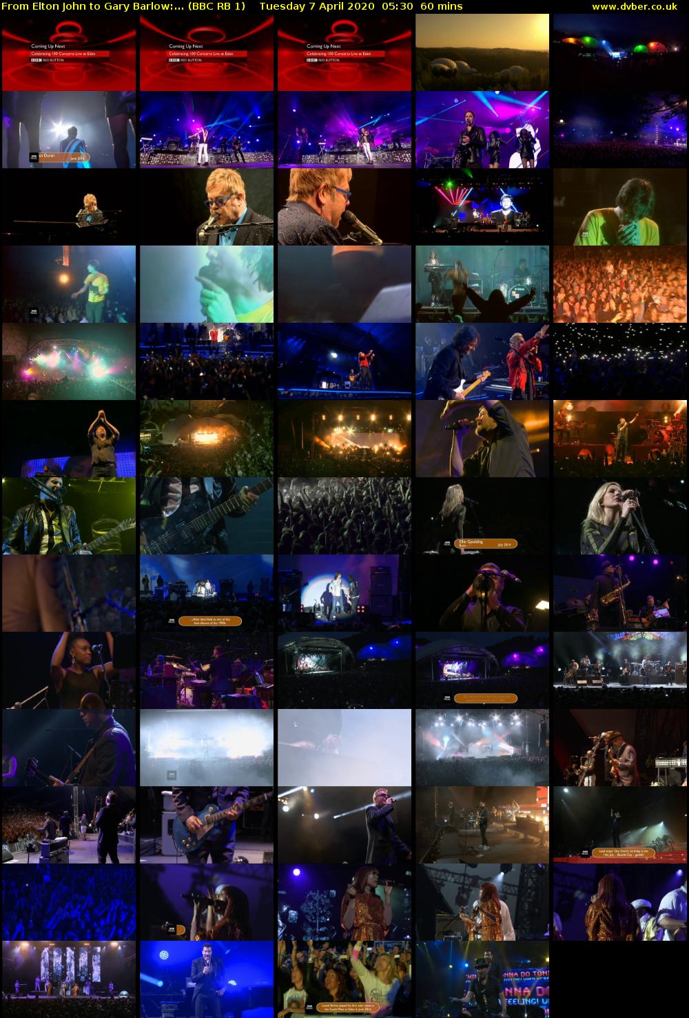 From Elton John to Gary Barlow:... (BBC RB 1) Tuesday 7 April 2020 05:30 - 06:30