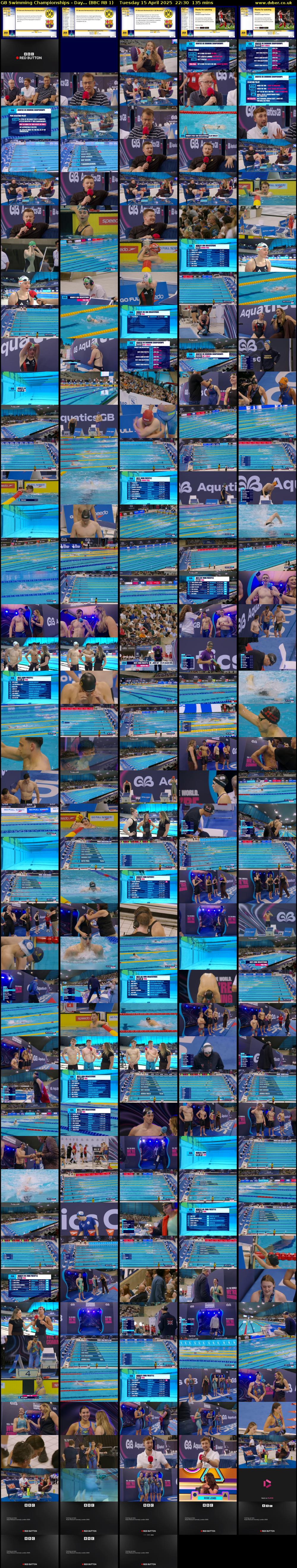 GB Swimming Championships - Day... (BBC RB 1) Tuesday 15 April 2025 22:30 - 00:45