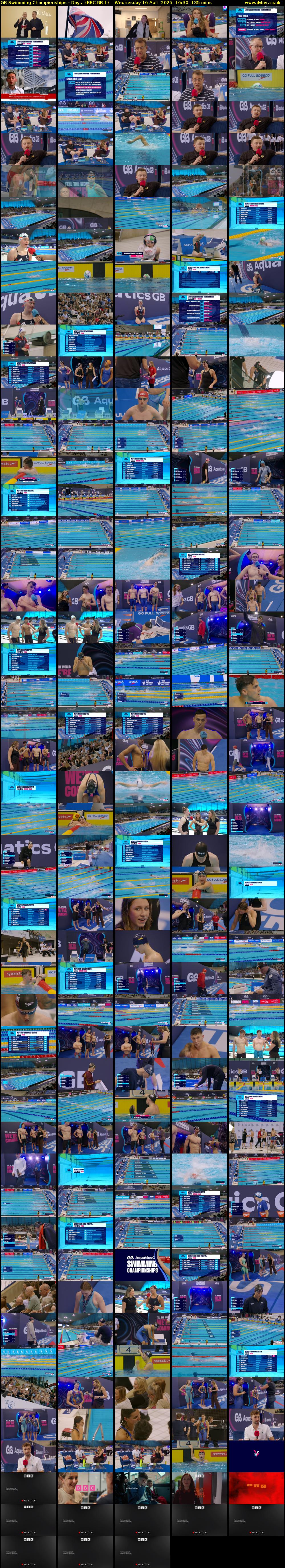 GB Swimming Championships - Day... (BBC RB 1) Wednesday 16 April 2025 16:30 - 18:45