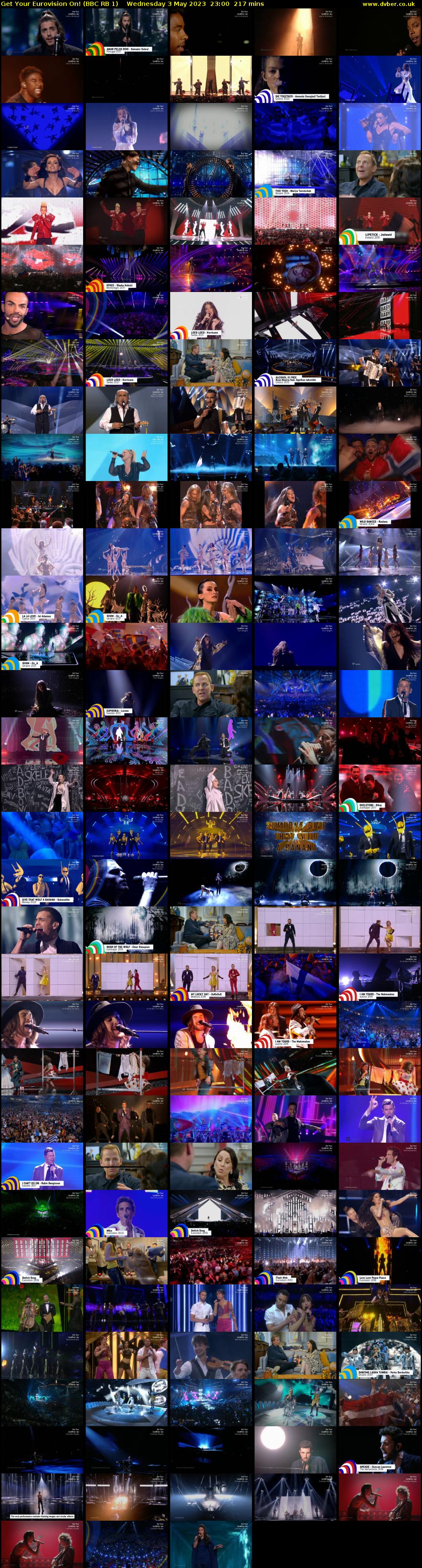 Get Your Eurovision On! (BBC RB 1) Wednesday 3 May 2023 23:00 - 02:37