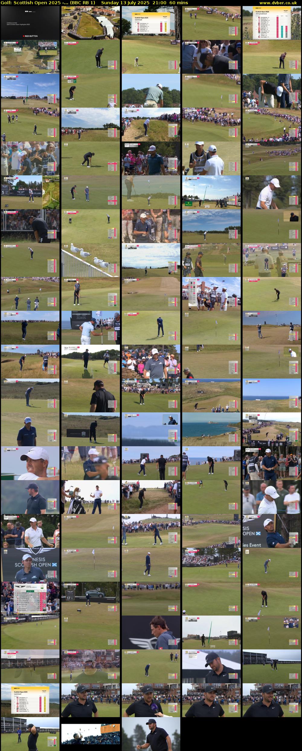 Golf: Scottish Open 2025 -... (BBC RB 1) Sunday 13 July 2025 21:00 - 22:00