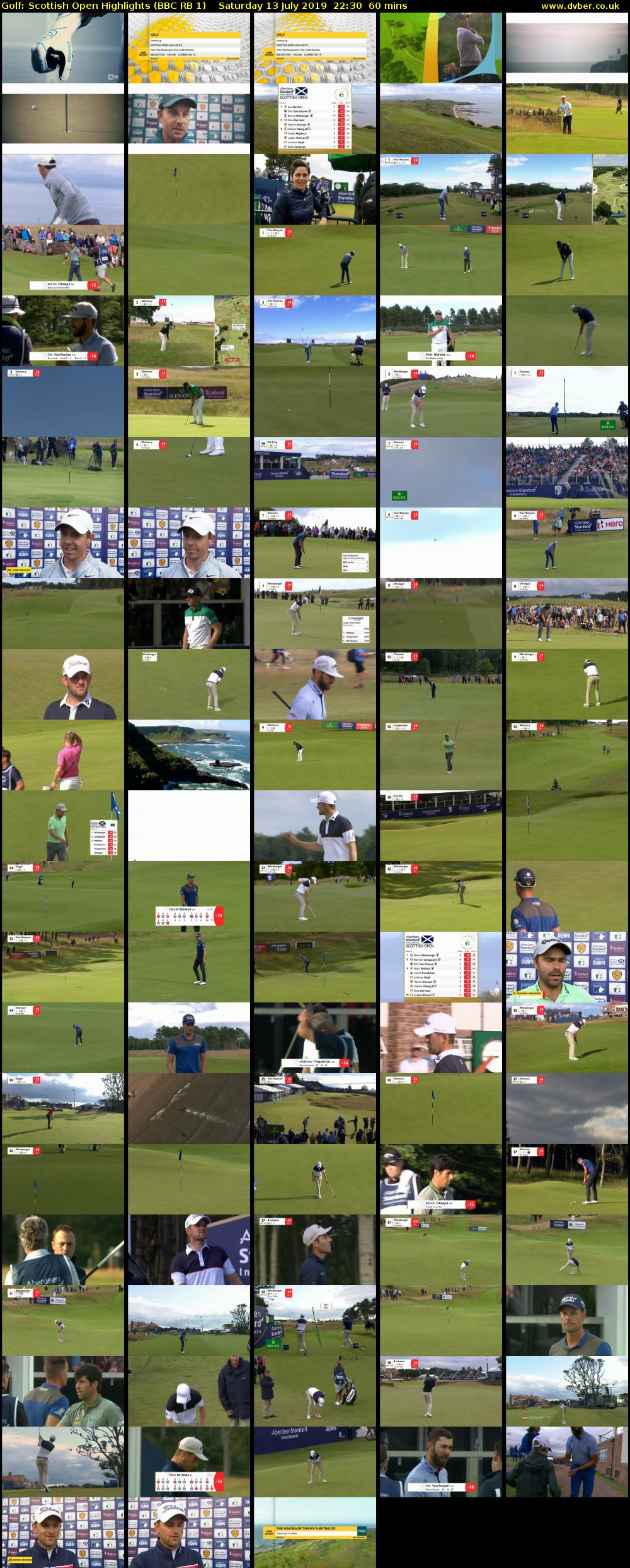 Golf: Scottish Open Highlights (BBC RB 1) Saturday 13 July 2019 22:30 - 23:30