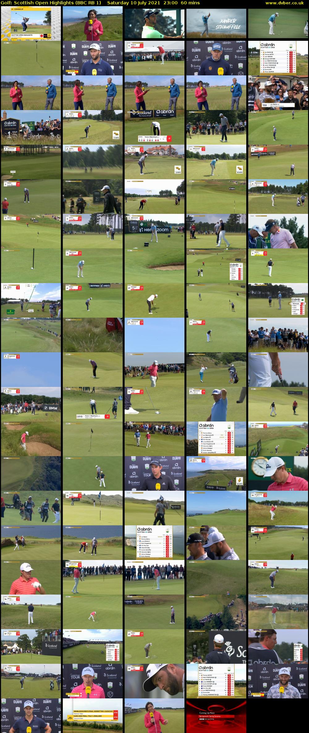 Golf: Scottish Open Highlights (BBC RB 1) Saturday 10 July 2021 23:00 - 00:00