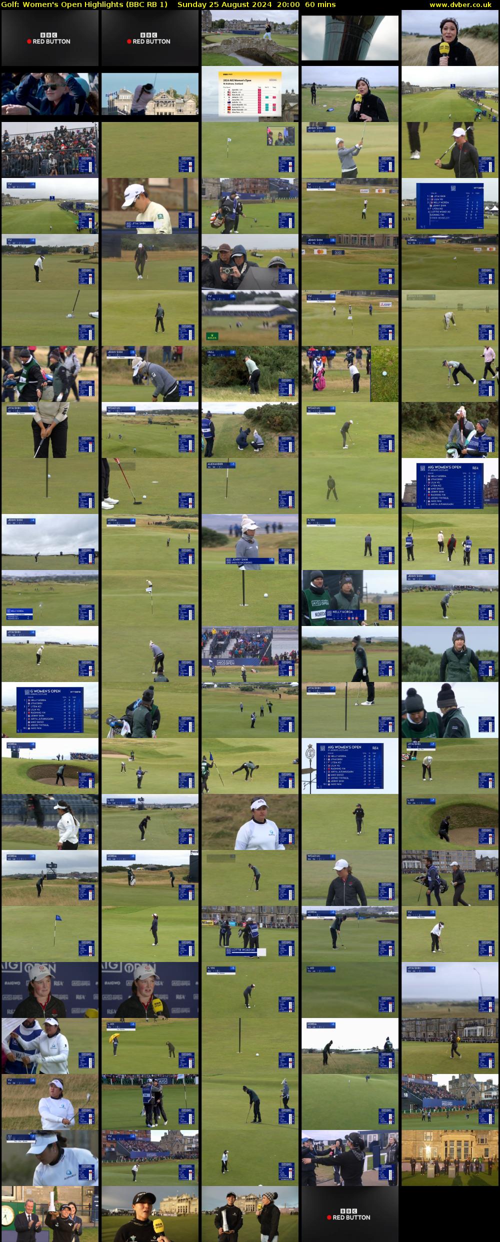 Golf: Women's Open Highlights (BBC RB 1) Sunday 25 August 2024 20:00 - 21:00