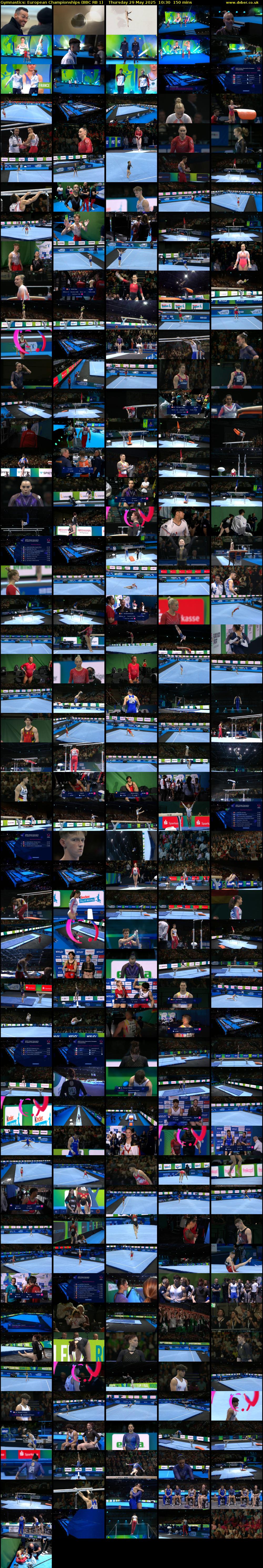 Gymnastics: European Championships (BBC RB 1) Thursday 29 May 2025 10:30 - 13:00
