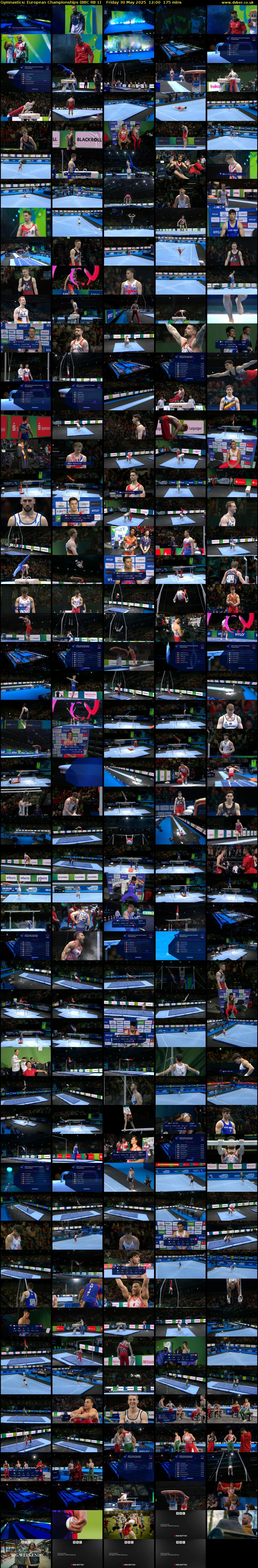 Gymnastics: European Championships (BBC RB 1) Friday 30 May 2025 12:00 - 14:55
