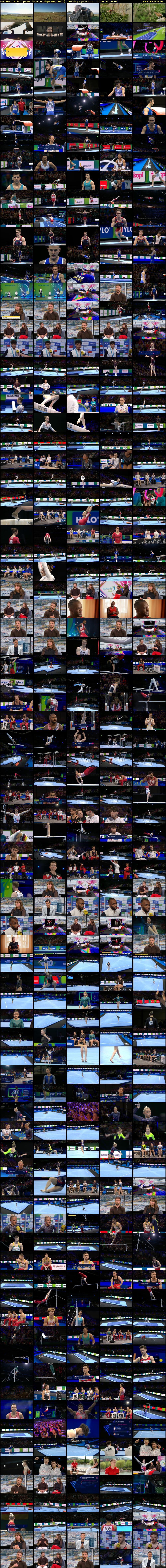 Gymnastics: European Championships (BBC RB 1) Sunday 1 June 2025 20:00 - 00:00