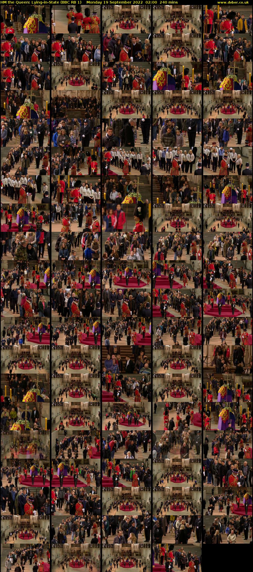 HM the Queen: Lying-in-State (BBC RB 1) Monday 19 September 2022 02:00 - 06:00