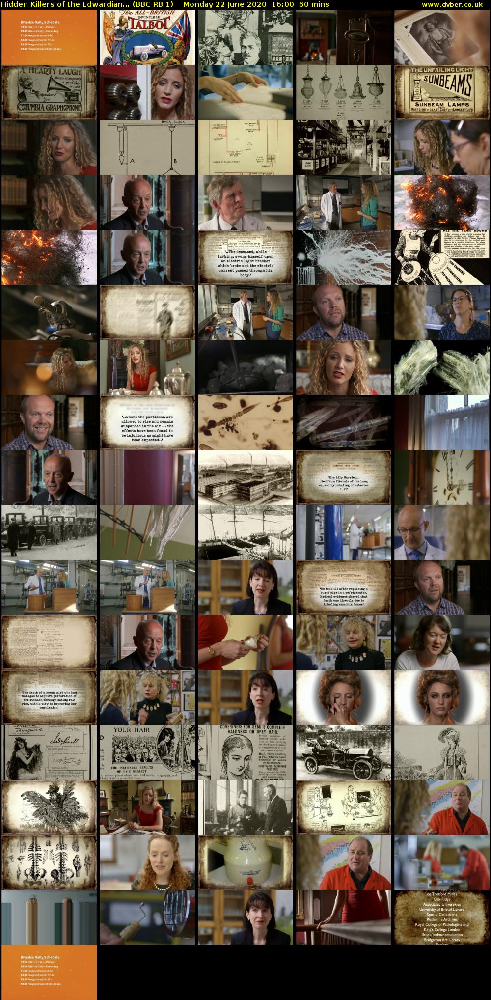Hidden Killers of the Edwardian... (BBC RB 1) Monday 22 June 2020 16:00 - 17:00