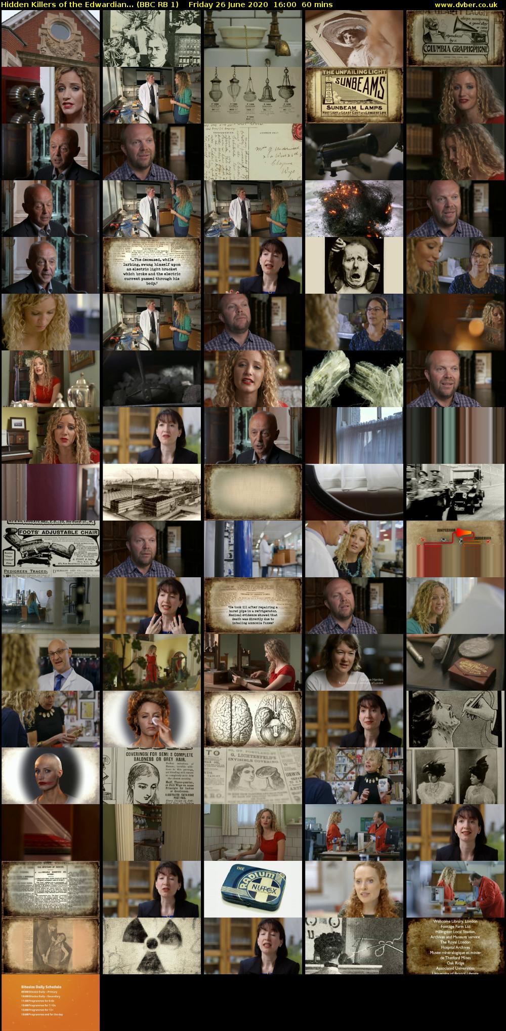 Hidden Killers of the Edwardian... (BBC RB 1) Friday 26 June 2020 16:00 - 17:00